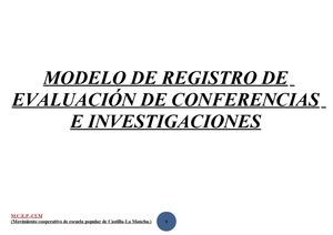 PLANTILLA DE EVALUACIÓN DE REGISTRO DE CONFERENCIAS