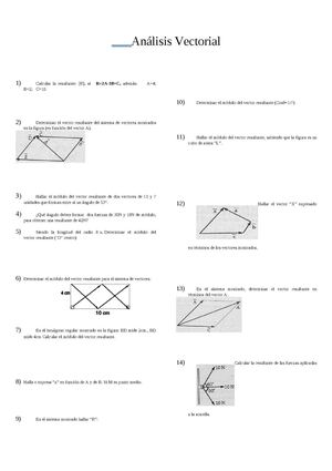 Guía Nº 1 - Análisis Vectorial