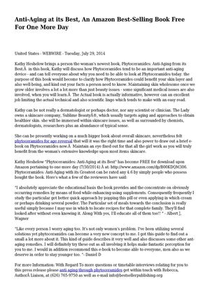 Anti-Aging at its Best, An Amazon Best-Selling Book Free For One More Day