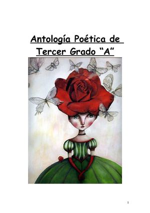 Antología Poética de Tercer Grado "A"