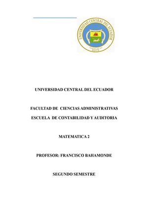 portafolio matematicas segundo semestre