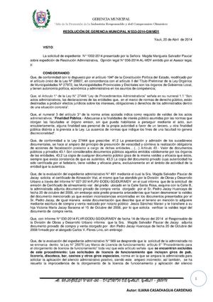 MODELO DE RESOLUCION