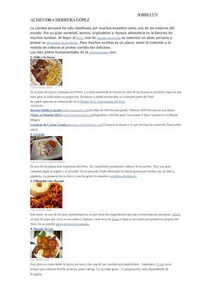 Las  10 mejores comidas peruanas