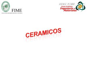 Ingeniería Cerámica