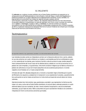 Historia del vallenato