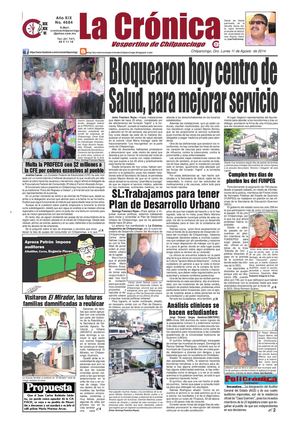 La Cronica Vespertino de Chilpancingo No.-4684