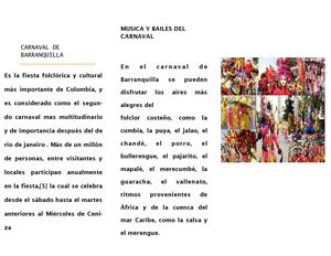 folleto carnaval de barranquilla