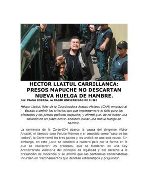 Líder de la Coordinadora Arauco Malleco