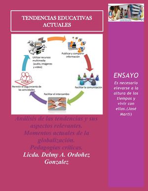 ENSAYO TENDENCIAS EDUCATIVAS EN LA ACTUALIDAD