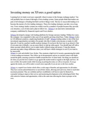  XForex | XForex Review  The United States of America (USA)