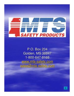 MTS Safety Products Inc Catalog