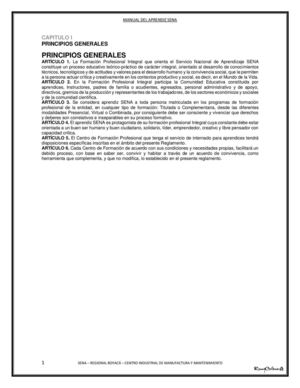 Reglamento Aprendiz Sena