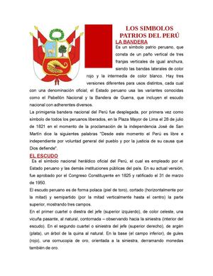 los símbolos de mi peru 