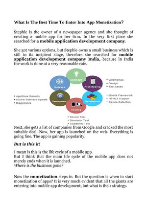 What Is The Best Time To Enter Into App Monetization?