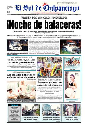 El Sol de Chilpancingo 14 Agosto 2014