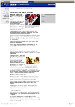 The Mixed-race March in Britain