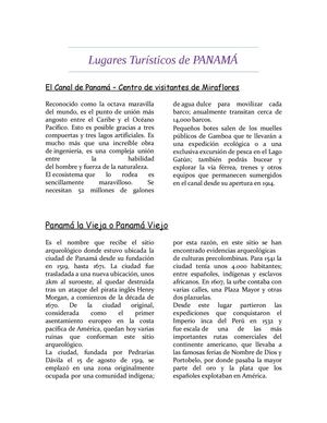 Lugares Turísticos de Panamá