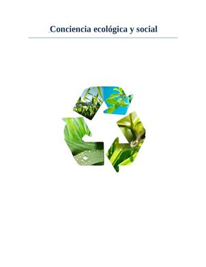 CONCIENCIA ECOLÓGICA 