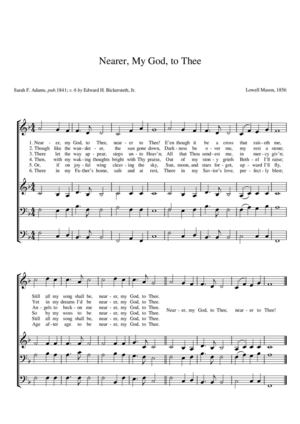 Mas Cerca Oh Dios de Ti - Partitura