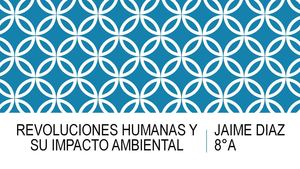 Revoluciones humanos y su impacto ambiental
