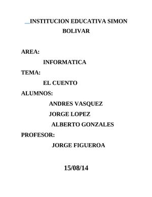 CUENTOS DEL LA COSTA CARIBE