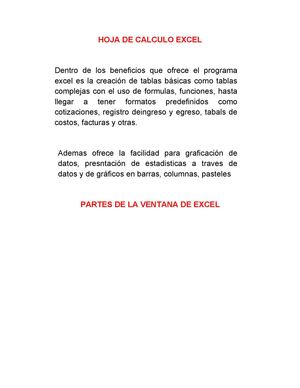 INTRODUCCION A EXCEL - TABALS