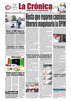 La Cronica Vespertino de Chilpancingo No.-4688