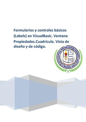 Formularios y Controles Basicos en Visual Basic.Net