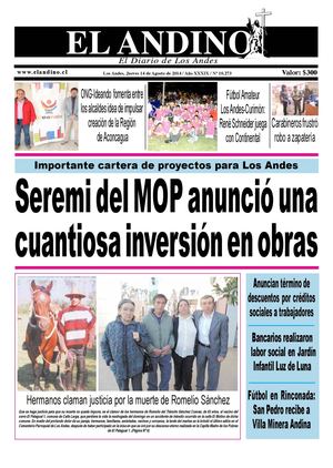 Diario El Andino - Jueves 14 de Agosto de 2014