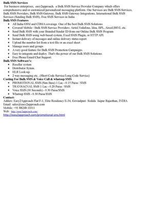 Bulk SMS Service In Jaipur