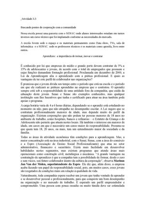 Buscando pontes de cooperação com a comunidade