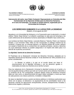 Los derechos humanos o la lucha por la dignidad