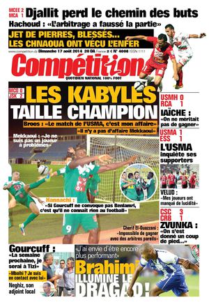 Edition du 17 08 2014