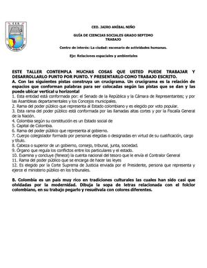 TRABAJO DE VALIDACION GRADO SEXTO SOCIALES JT