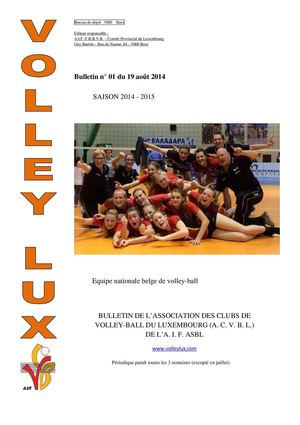 BP VolleyLux 1 du 19-8-14