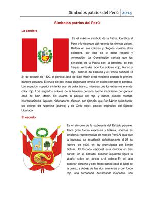 Símbolos Patrios Perú