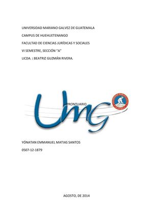 Prontuario Derecho Procesal Administrativo