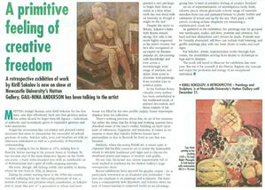 A primitive feeling of creative freedom