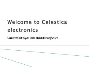 Celestica electronics ltd – Noida