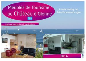 Liste des meublés de tourisme au Château d'Olonne pour 2014