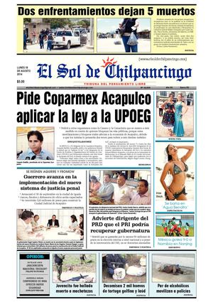 El Sol de Chilpancingo 18 Agosto 2014