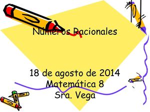 Numeros Racionales-Enteros 2014