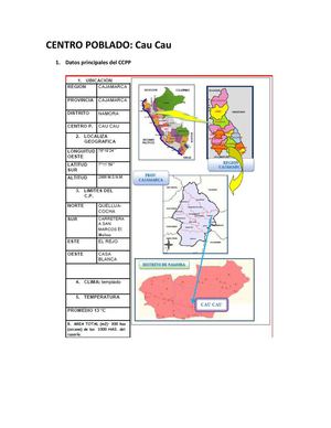 CENTRO POBLADO Cau Cau