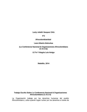 La Conferencia Nacional & Organizaciones Afrocolombiana (C.N.O.A) 