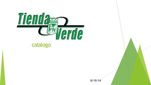 tienda verde  catalogo
