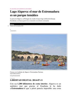 EL MAYOR LAGO DE EUROPA ARTIFICIAL