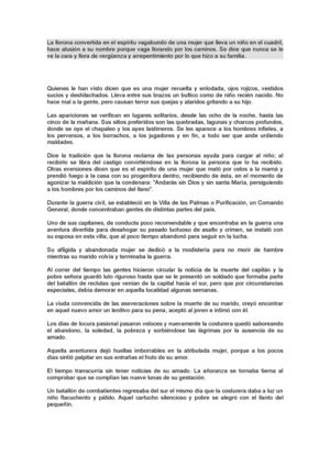 La Llorona Y El Mohan 