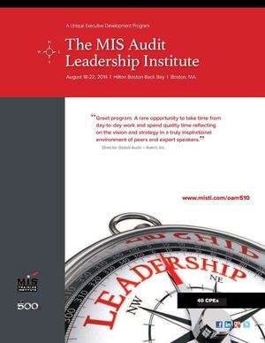 MIS Audit Leadership Institue