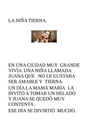 La niña tierna