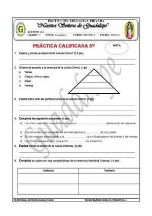 práctica calificada chimú